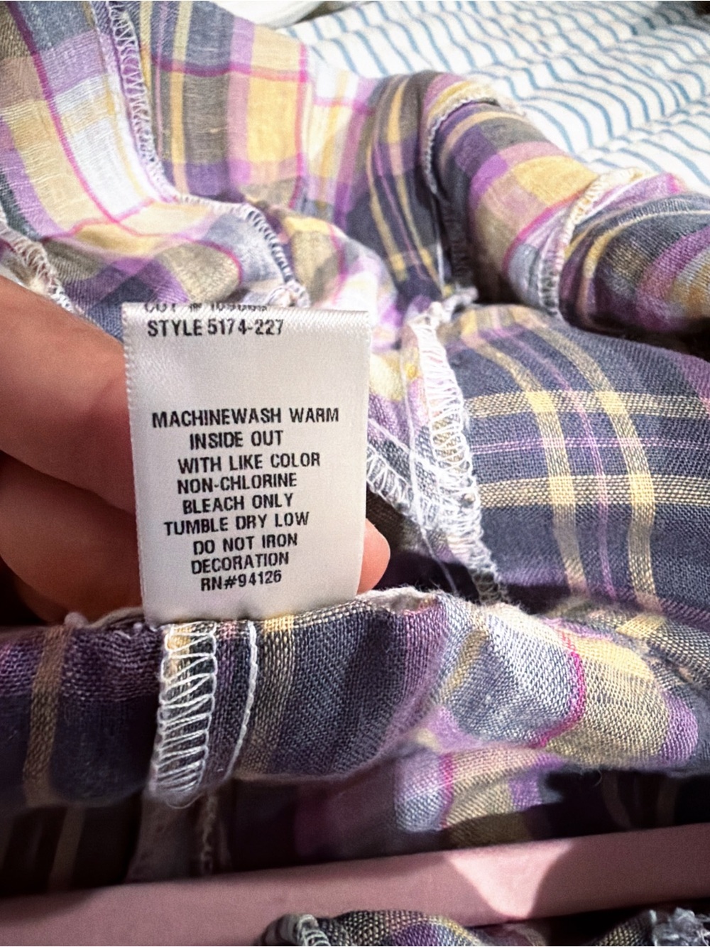 CP SHADES 100% Linen Plaid Maxi Skirt – Size XS - Picture 4 of 6